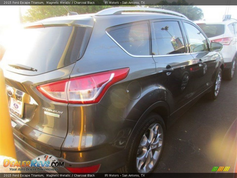 2015 Ford Escape Titanium Magnetic Metallic / Charcoal Black Photo #6