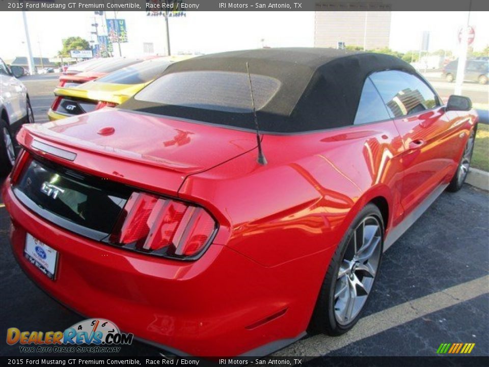 2015 Ford Mustang GT Premium Convertible Race Red / Ebony Photo #5