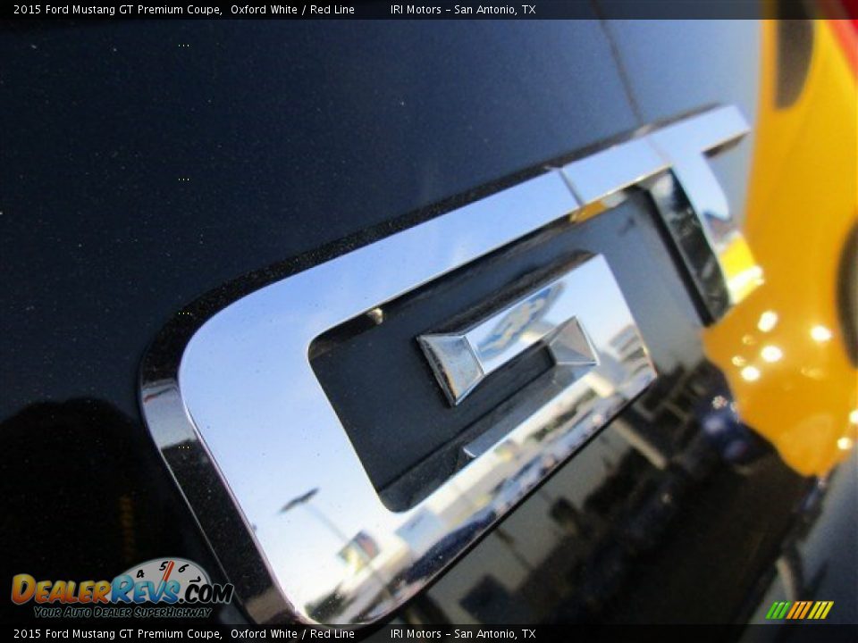 2015 Ford Mustang GT Premium Coupe Oxford White / Red Line Photo #6