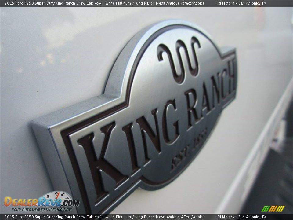 2015 Ford F250 Super Duty King Ranch Crew Cab 4x4 White Platinum / King Ranch Mesa Antique Affect/Adobe Photo #6