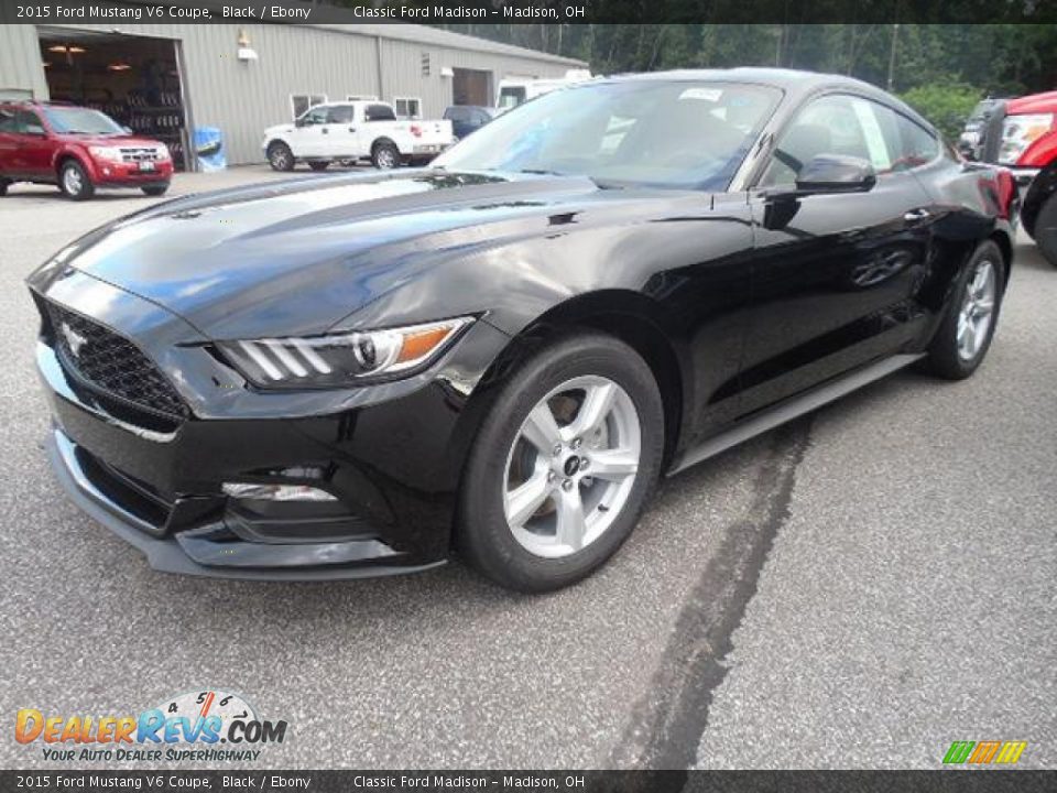 2015 Ford Mustang V6 Coupe Black / Ebony Photo #1