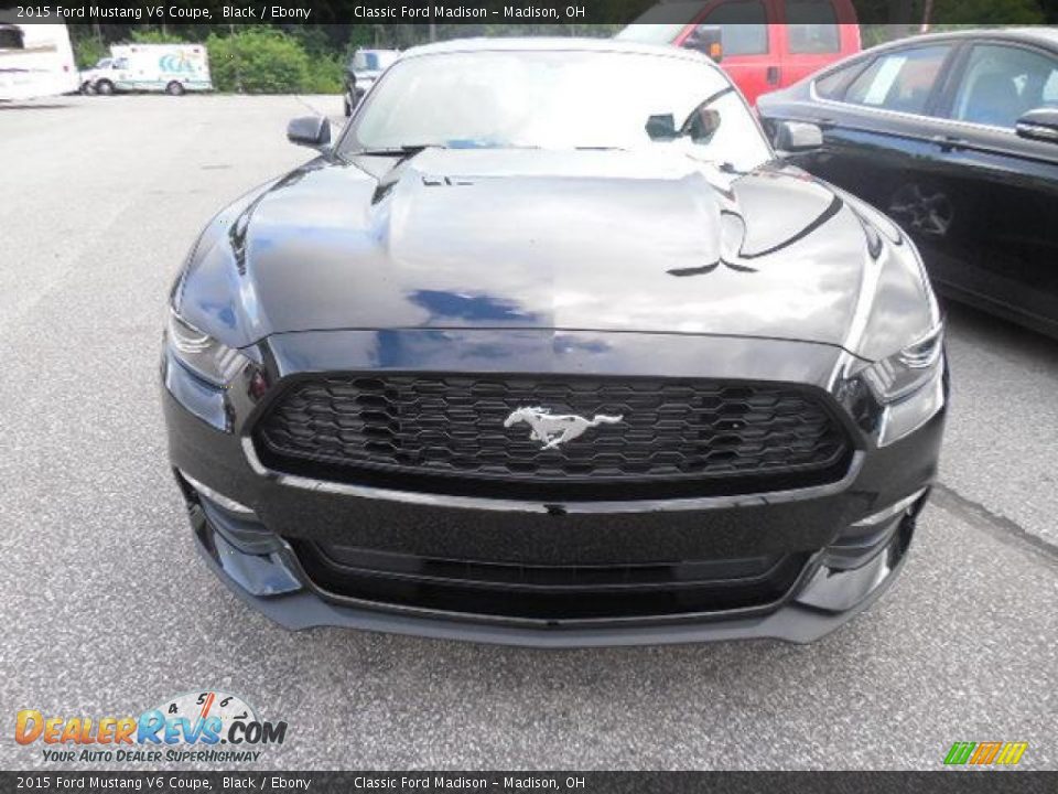 2015 Ford Mustang V6 Coupe Black / Ebony Photo #2