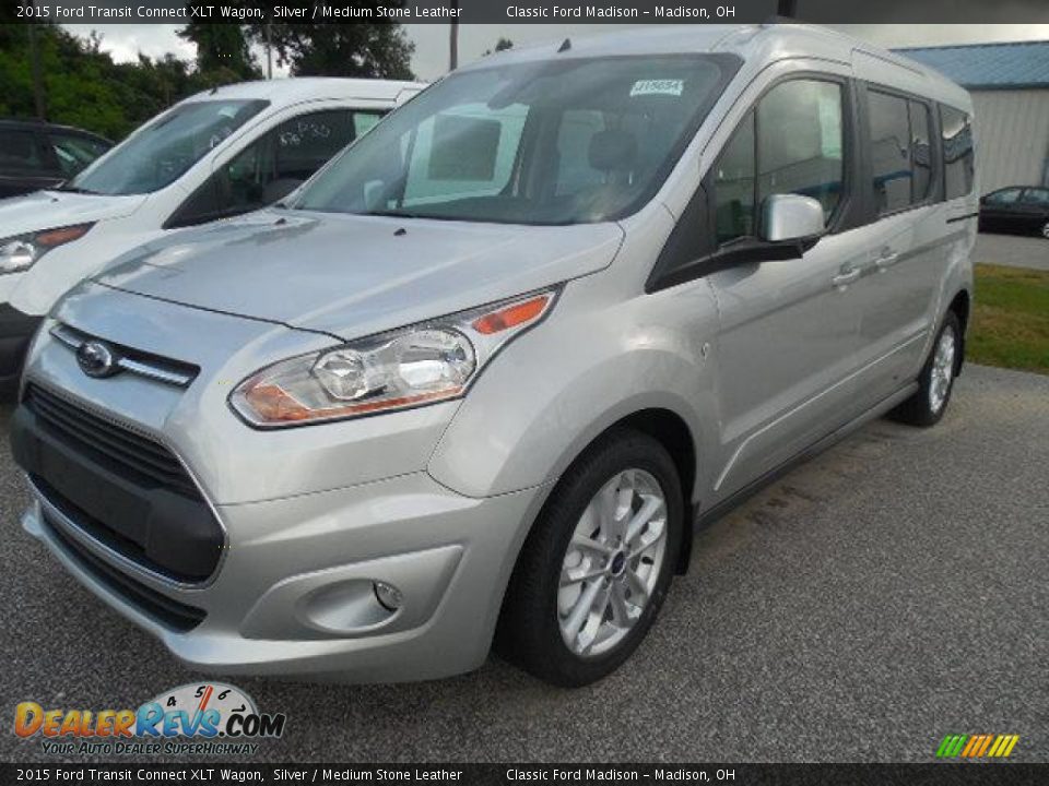 2015 Ford Transit Connect XLT Wagon Silver / Medium Stone Leather Photo #1