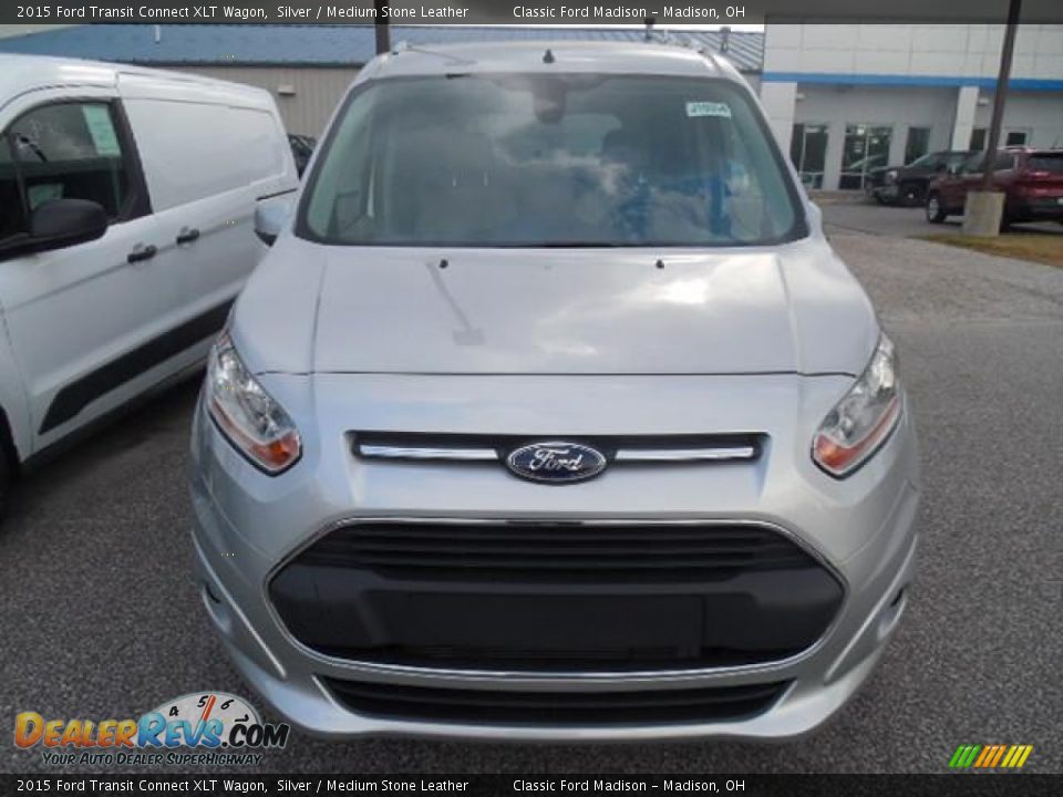 2015 Ford Transit Connect XLT Wagon Silver / Medium Stone Leather Photo #2