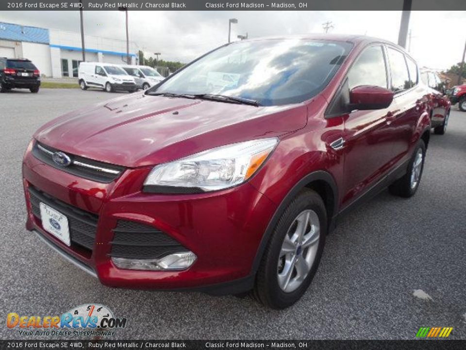 2016 Ford Escape SE 4WD Ruby Red Metallic / Charcoal Black Photo #1
