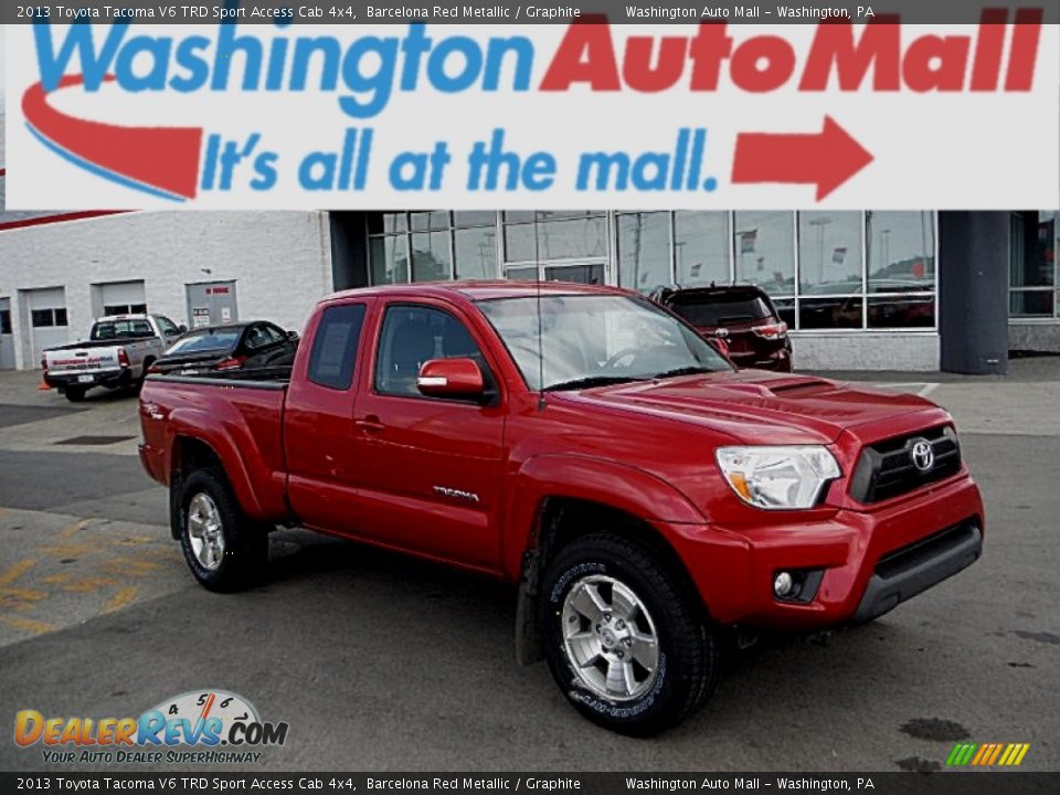 2013 Toyota Tacoma V6 TRD Sport Access Cab 4x4 Barcelona Red Metallic / Graphite Photo #1