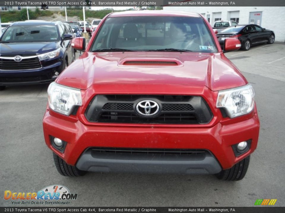 2013 Toyota Tacoma V6 TRD Sport Access Cab 4x4 Barcelona Red Metallic / Graphite Photo #4