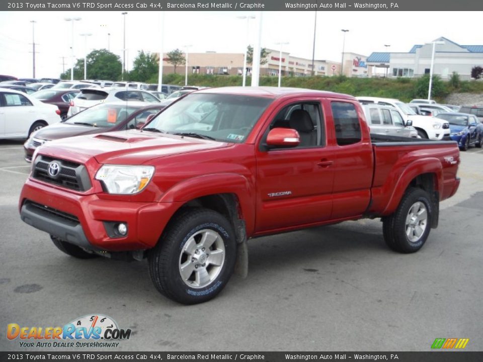 2013 Toyota Tacoma V6 TRD Sport Access Cab 4x4 Barcelona Red Metallic / Graphite Photo #5