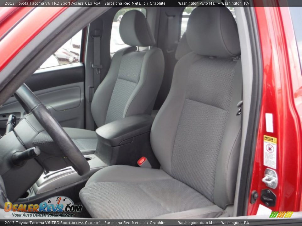 2013 Toyota Tacoma V6 TRD Sport Access Cab 4x4 Barcelona Red Metallic / Graphite Photo #11