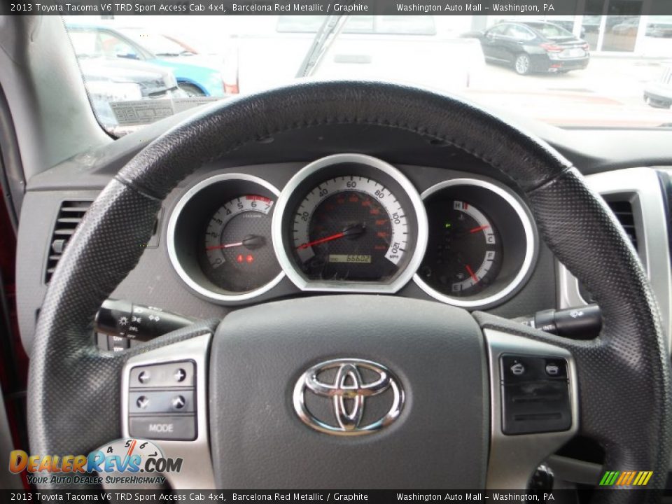 2013 Toyota Tacoma V6 TRD Sport Access Cab 4x4 Barcelona Red Metallic / Graphite Photo #15