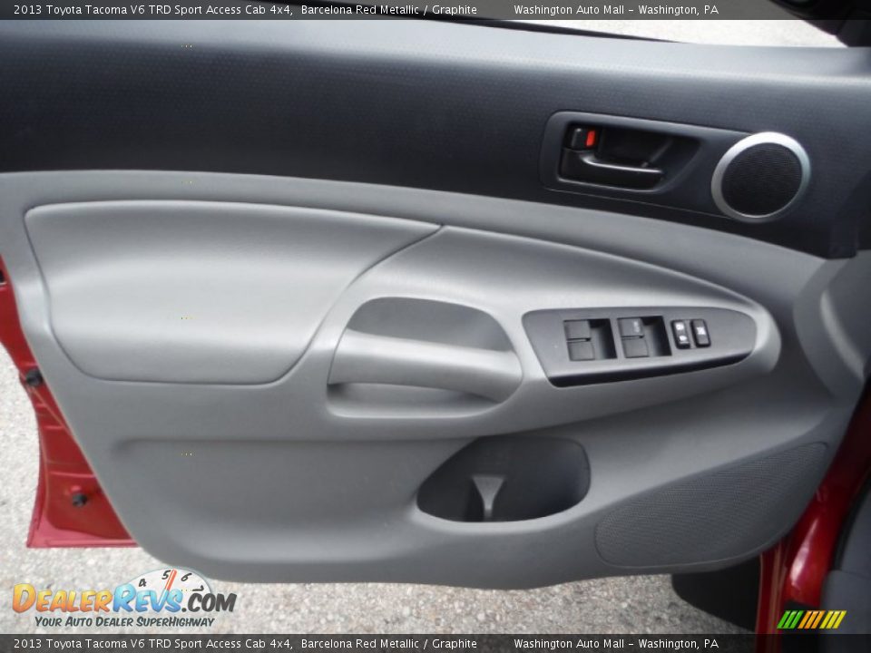 2013 Toyota Tacoma V6 TRD Sport Access Cab 4x4 Barcelona Red Metallic / Graphite Photo #16