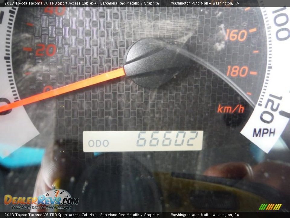 2013 Toyota Tacoma V6 TRD Sport Access Cab 4x4 Barcelona Red Metallic / Graphite Photo #20