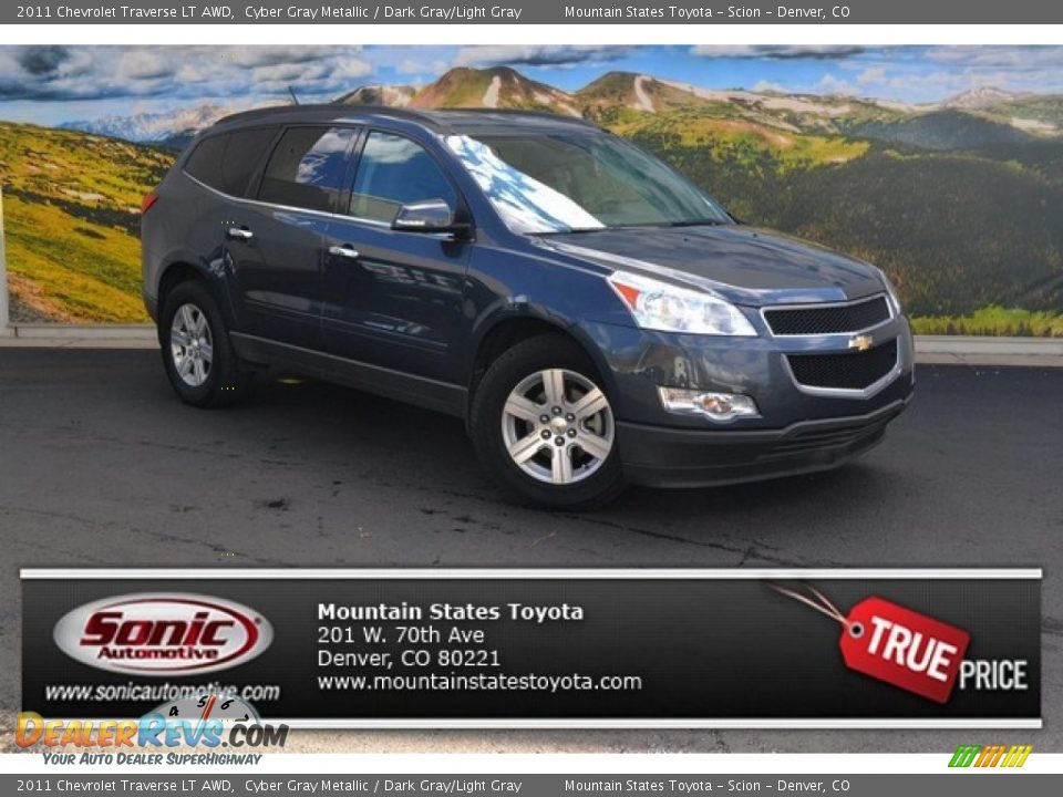 2011 Chevrolet Traverse LT AWD Cyber Gray Metallic / Dark Gray/Light Gray Photo #1