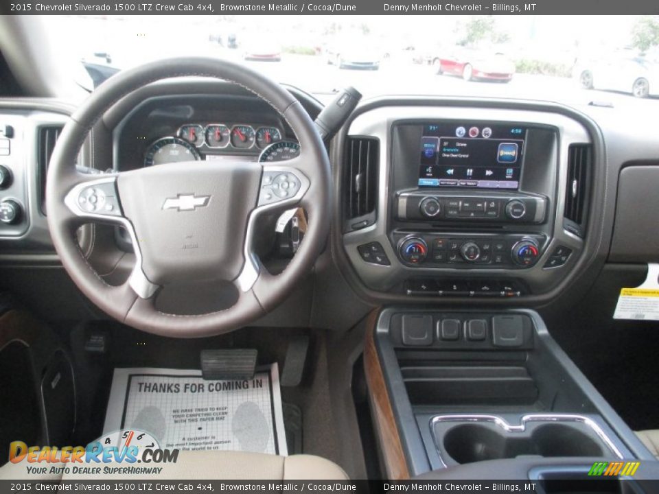 2015 Chevrolet Silverado 1500 LTZ Crew Cab 4x4 Brownstone Metallic / Cocoa/Dune Photo #10