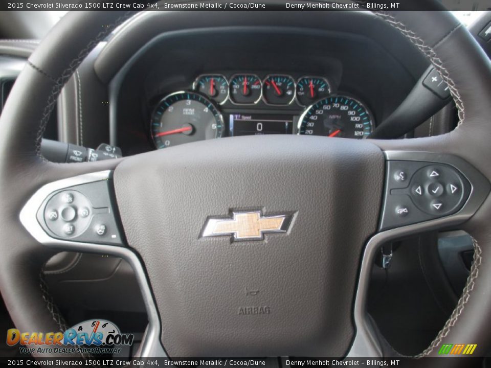 2015 Chevrolet Silverado 1500 LTZ Crew Cab 4x4 Brownstone Metallic / Cocoa/Dune Photo #13