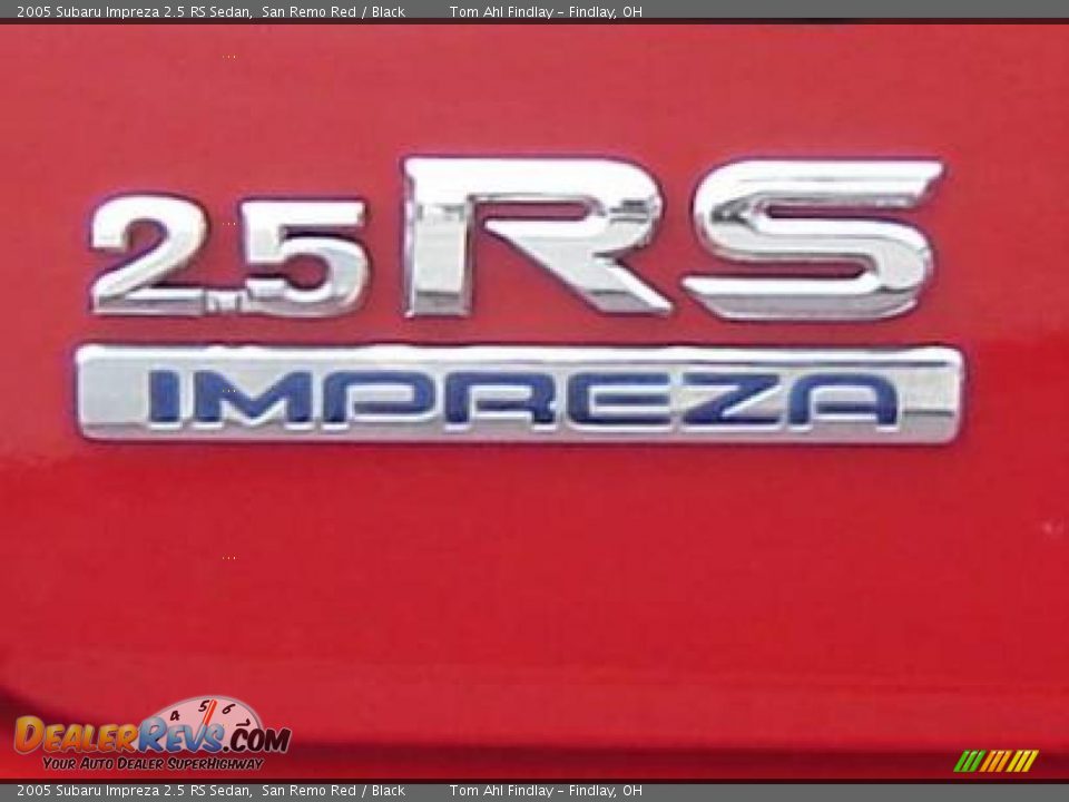 2005 Subaru Impreza 2.5 RS Sedan San Remo Red / Black Photo #4