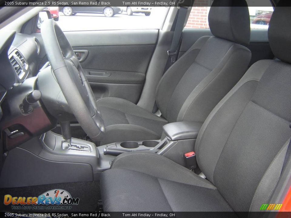2005 Subaru Impreza 2.5 RS Sedan San Remo Red / Black Photo #10