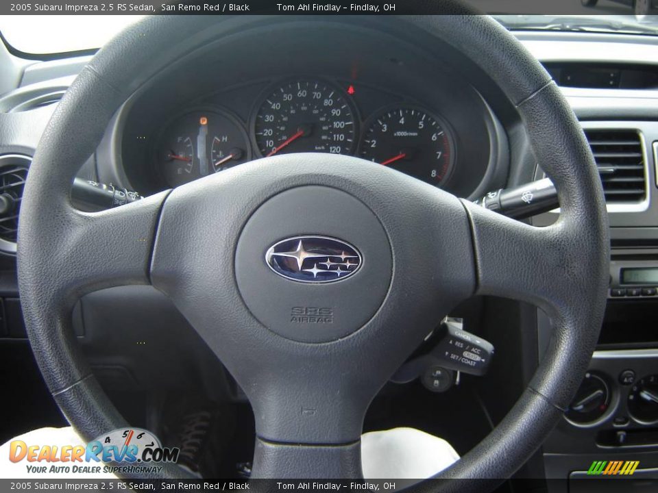 2005 Subaru Impreza 2.5 RS Sedan San Remo Red / Black Photo #16