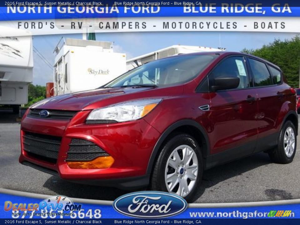 2016 Ford Escape S Sunset Metallic / Charcoal Black Photo #1