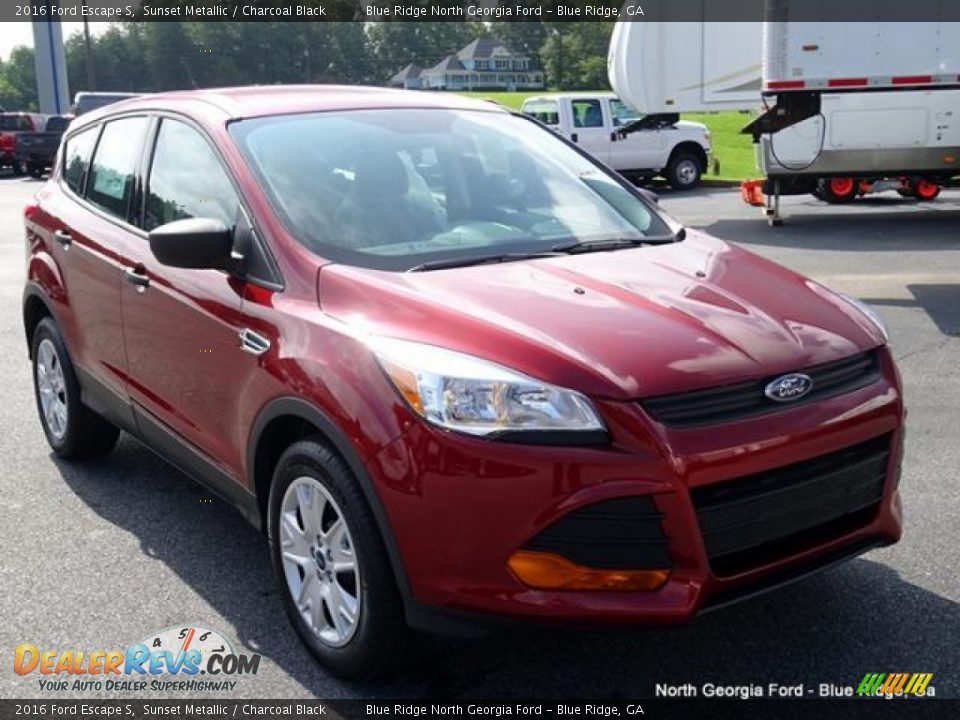 2016 Ford Escape S Sunset Metallic / Charcoal Black Photo #7