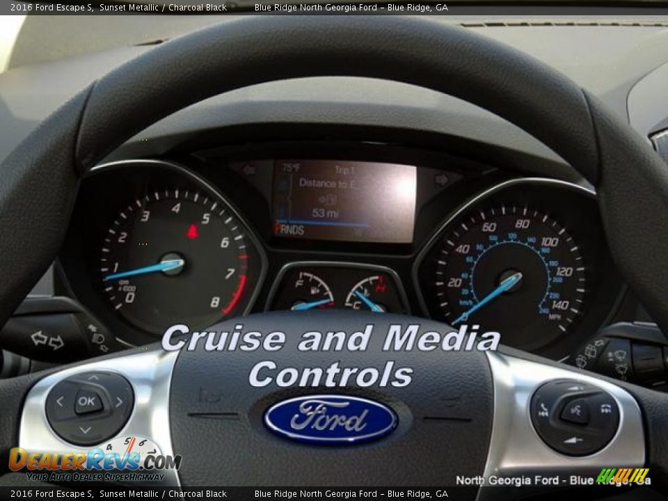 2016 Ford Escape S Sunset Metallic / Charcoal Black Photo #24