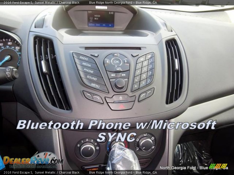 2016 Ford Escape S Sunset Metallic / Charcoal Black Photo #25