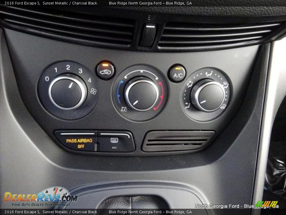 2016 Ford Escape S Sunset Metallic / Charcoal Black Photo #27