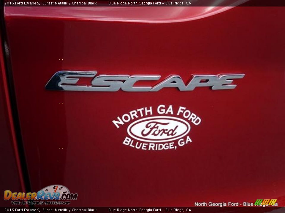 2016 Ford Escape S Sunset Metallic / Charcoal Black Photo #36