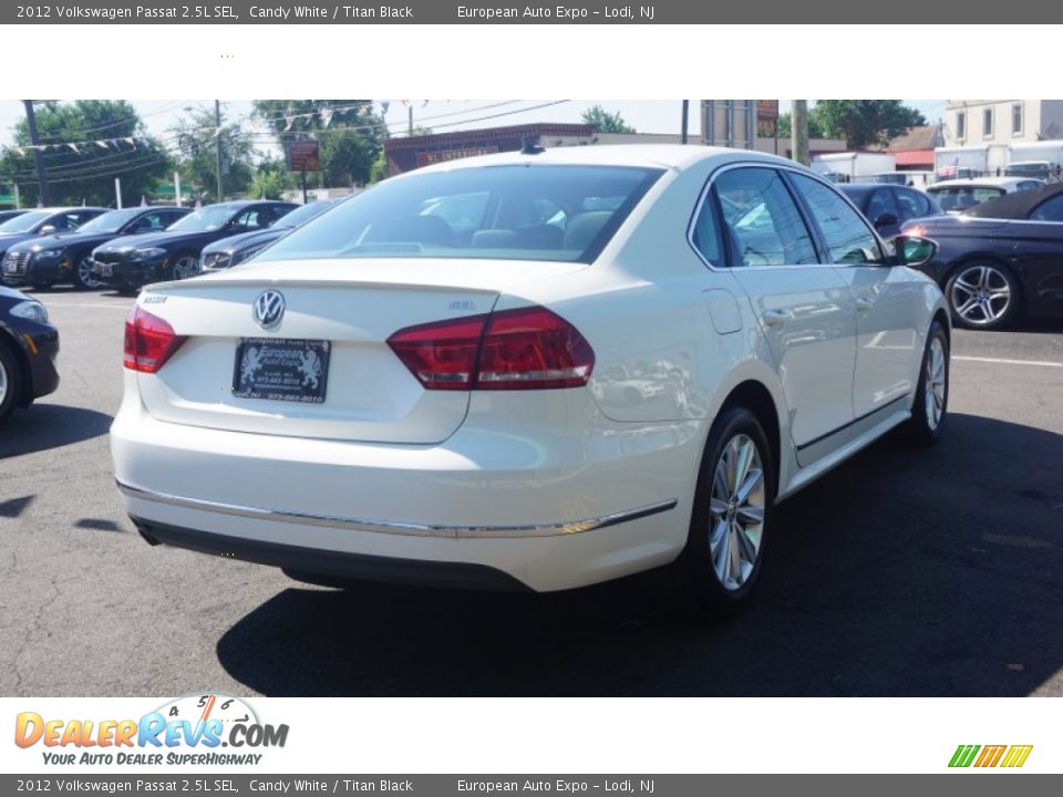 2012 Volkswagen Passat 2.5L SEL Candy White / Titan Black Photo #4