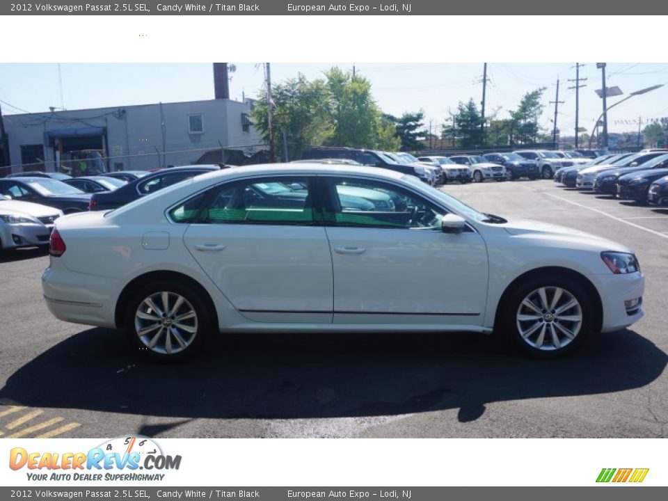 2012 Volkswagen Passat 2.5L SEL Candy White / Titan Black Photo #13