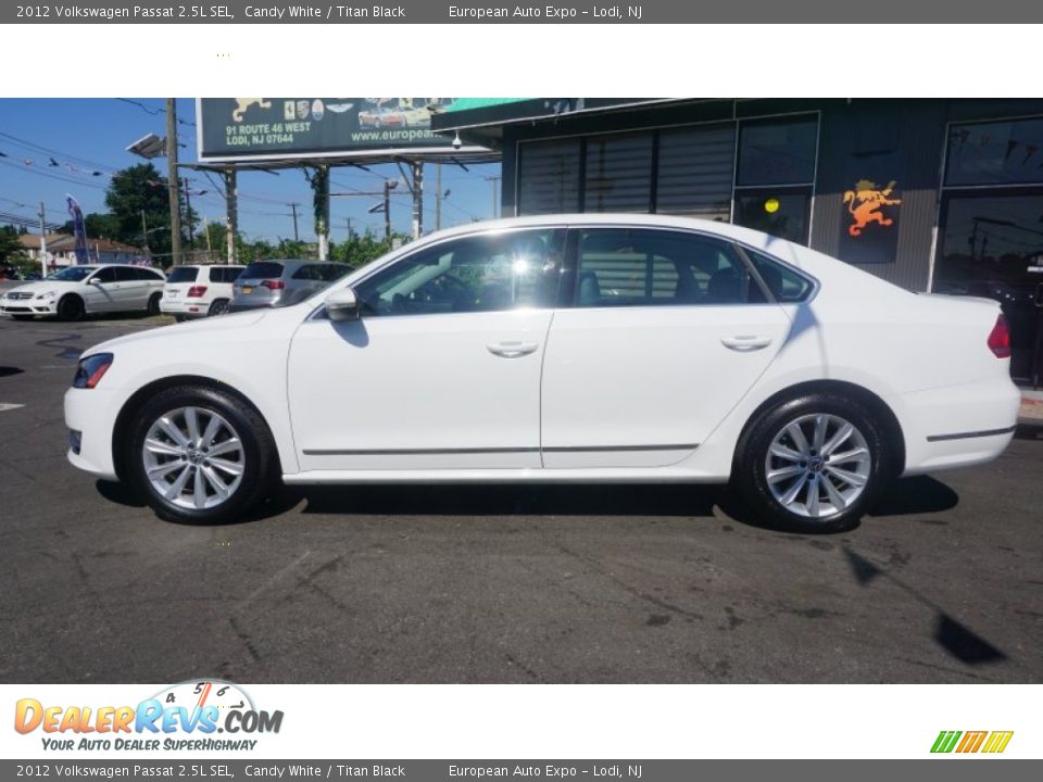 2012 Volkswagen Passat 2.5L SEL Candy White / Titan Black Photo #14
