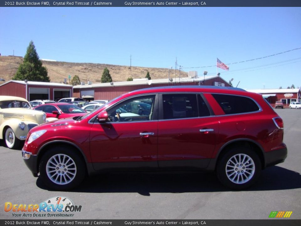 2012 Buick Enclave FWD Crystal Red Tintcoat / Cashmere Photo #4