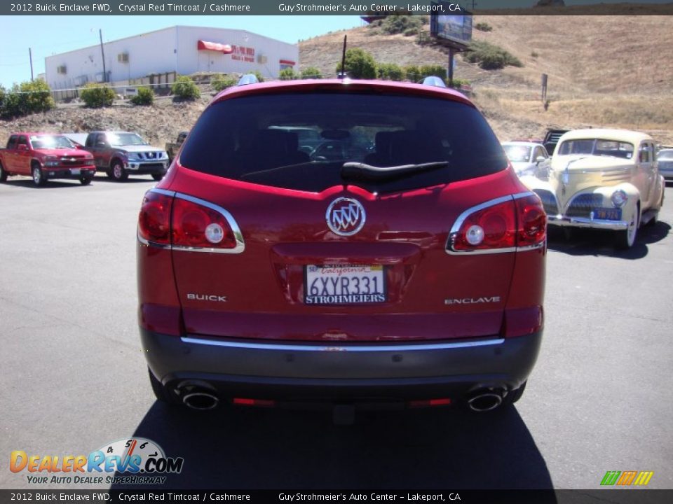 2012 Buick Enclave FWD Crystal Red Tintcoat / Cashmere Photo #6