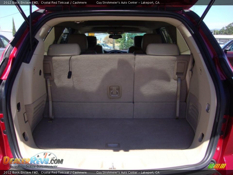 2012 Buick Enclave FWD Crystal Red Tintcoat / Cashmere Photo #24
