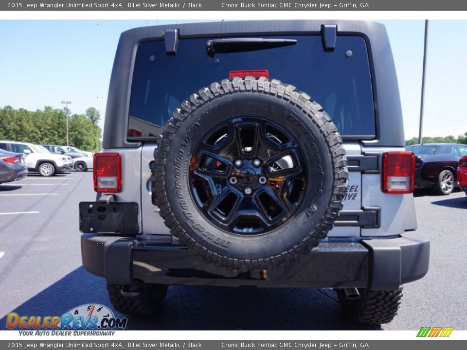 2015 Jeep Wrangler Unlimited Sport 4x4 Billet Silver Metallic / Black Photo #6