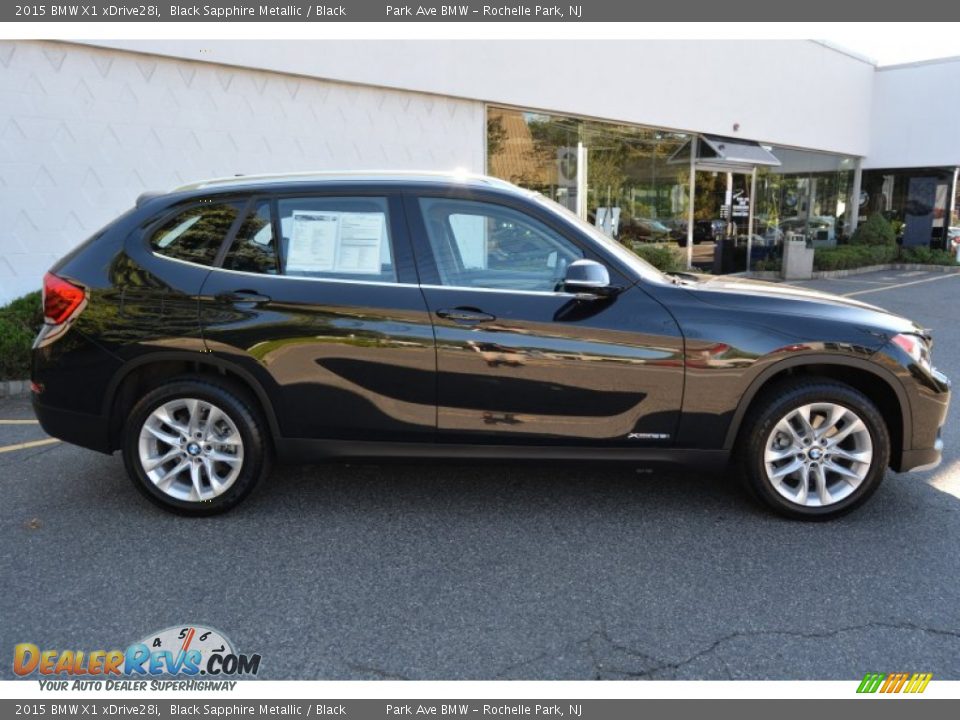 2015 BMW X1 xDrive28i Black Sapphire Metallic / Black Photo #2