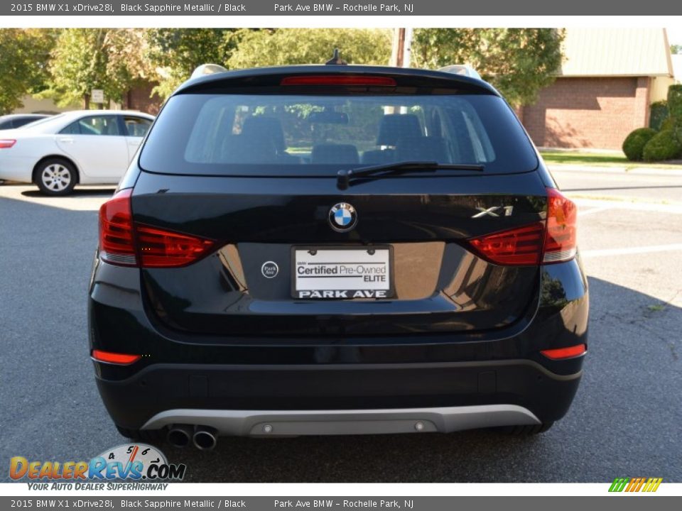 2015 BMW X1 xDrive28i Black Sapphire Metallic / Black Photo #4