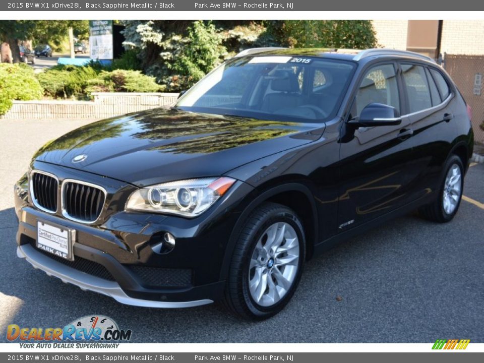 2015 BMW X1 xDrive28i Black Sapphire Metallic / Black Photo #6