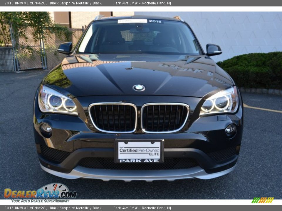 2015 BMW X1 xDrive28i Black Sapphire Metallic / Black Photo #7