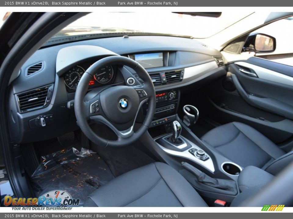 2015 BMW X1 xDrive28i Black Sapphire Metallic / Black Photo #10