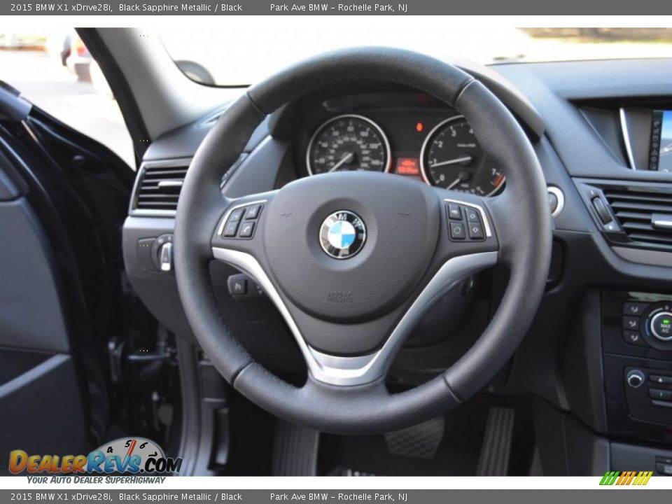 2015 BMW X1 xDrive28i Black Sapphire Metallic / Black Photo #18