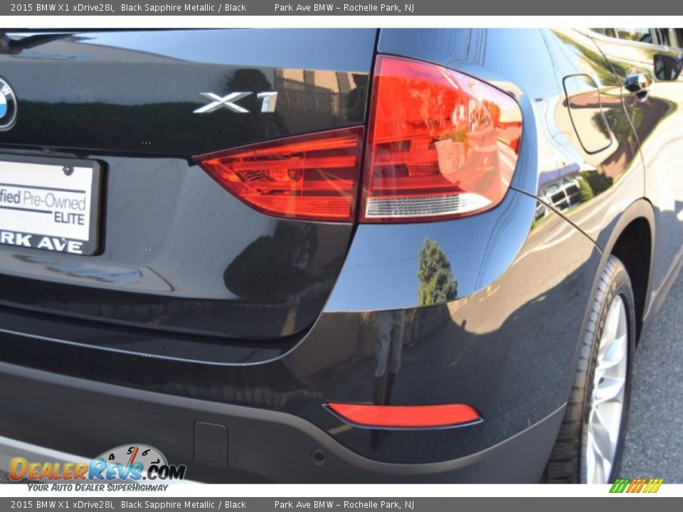 2015 BMW X1 xDrive28i Black Sapphire Metallic / Black Photo #23