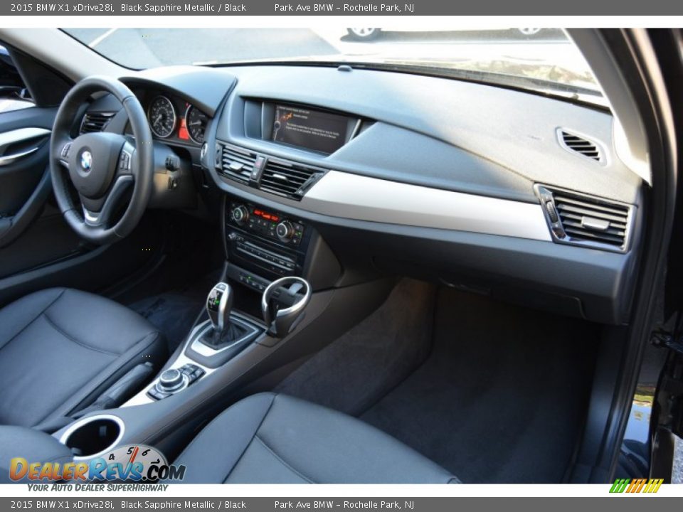 2015 BMW X1 xDrive28i Black Sapphire Metallic / Black Photo #27