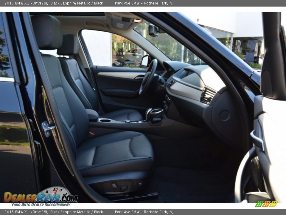 2015 BMW X1 xDrive28i Black Sapphire Metallic / Black Photo #28