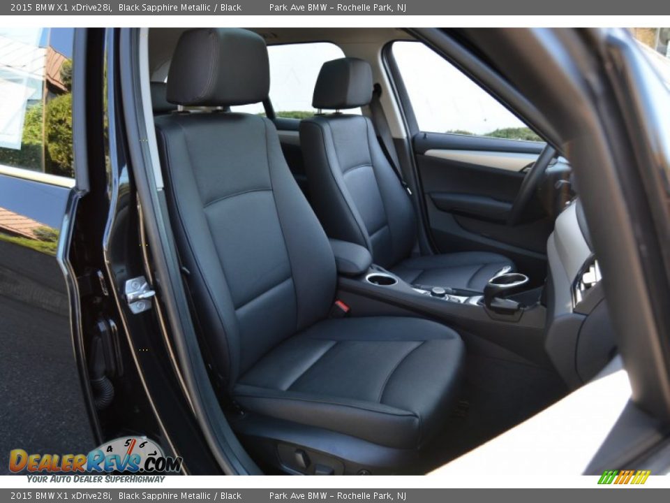 2015 BMW X1 xDrive28i Black Sapphire Metallic / Black Photo #29