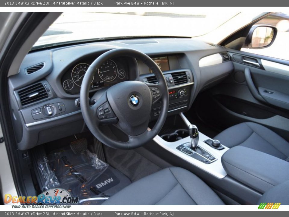 2013 BMW X3 xDrive 28i Mineral Silver Metallic / Black Photo #10