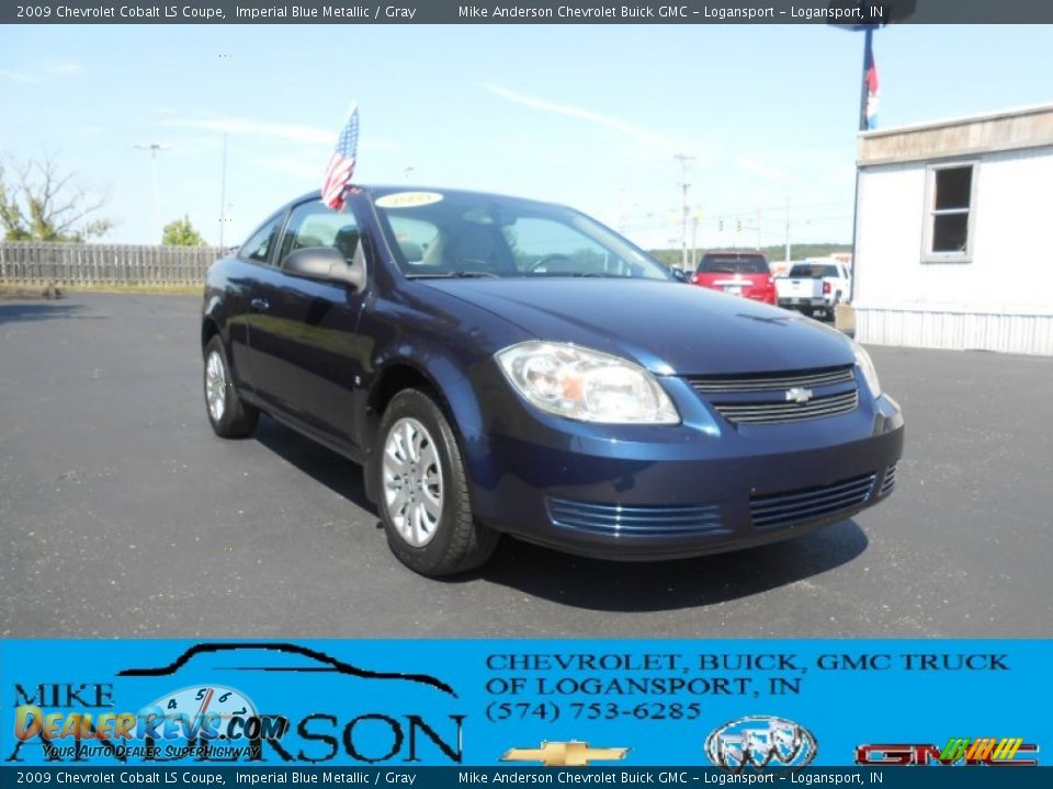 2009 Chevrolet Cobalt LS Coupe Imperial Blue Metallic / Gray Photo #1