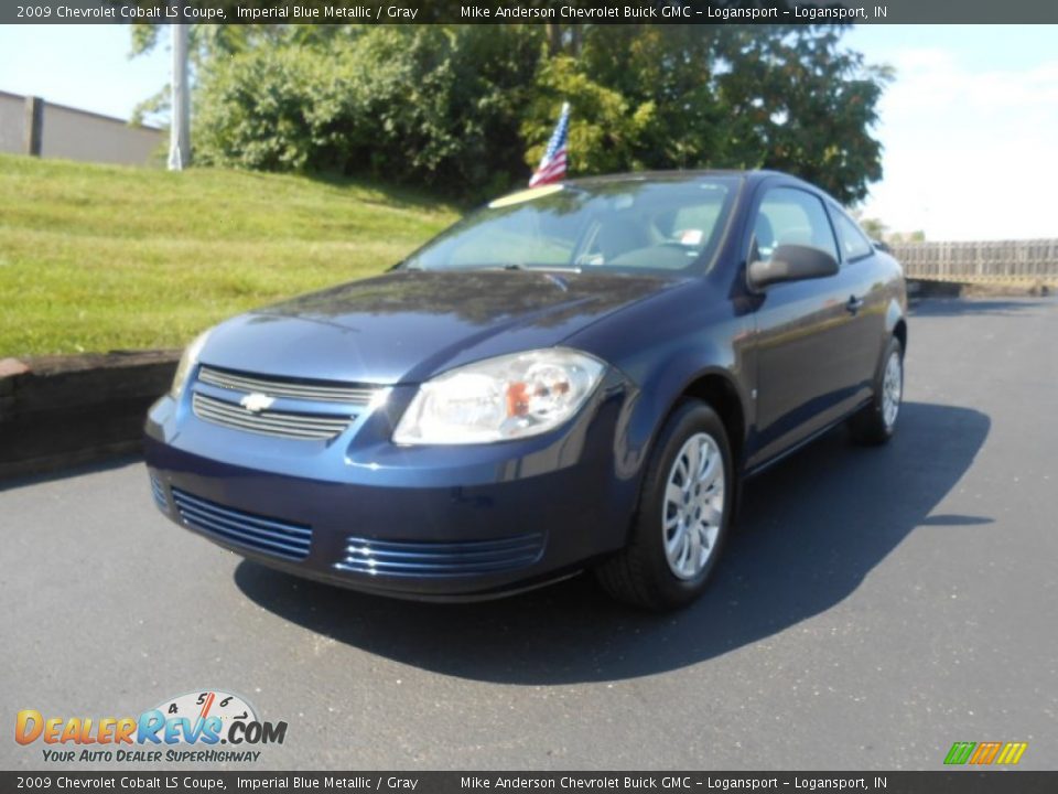 2009 Chevrolet Cobalt LS Coupe Imperial Blue Metallic / Gray Photo #3