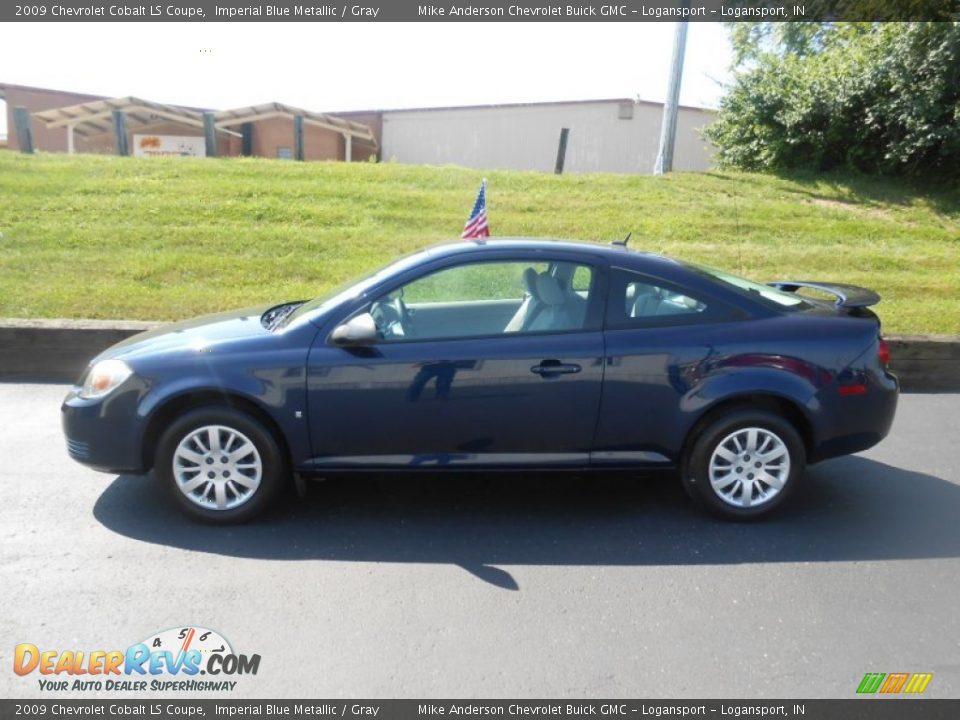 2009 Chevrolet Cobalt LS Coupe Imperial Blue Metallic / Gray Photo #4