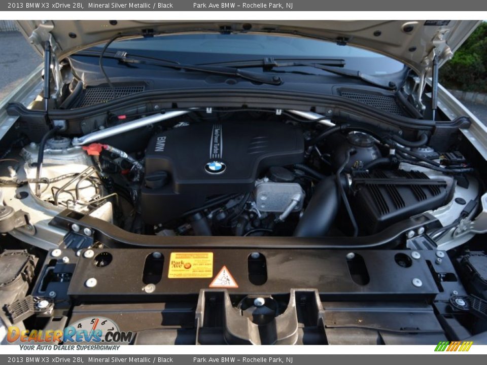 2013 BMW X3 xDrive 28i Mineral Silver Metallic / Black Photo #30